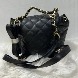 Badgley Mischka | Bags | Micro Mini Quilted Backpack In  display picture 2